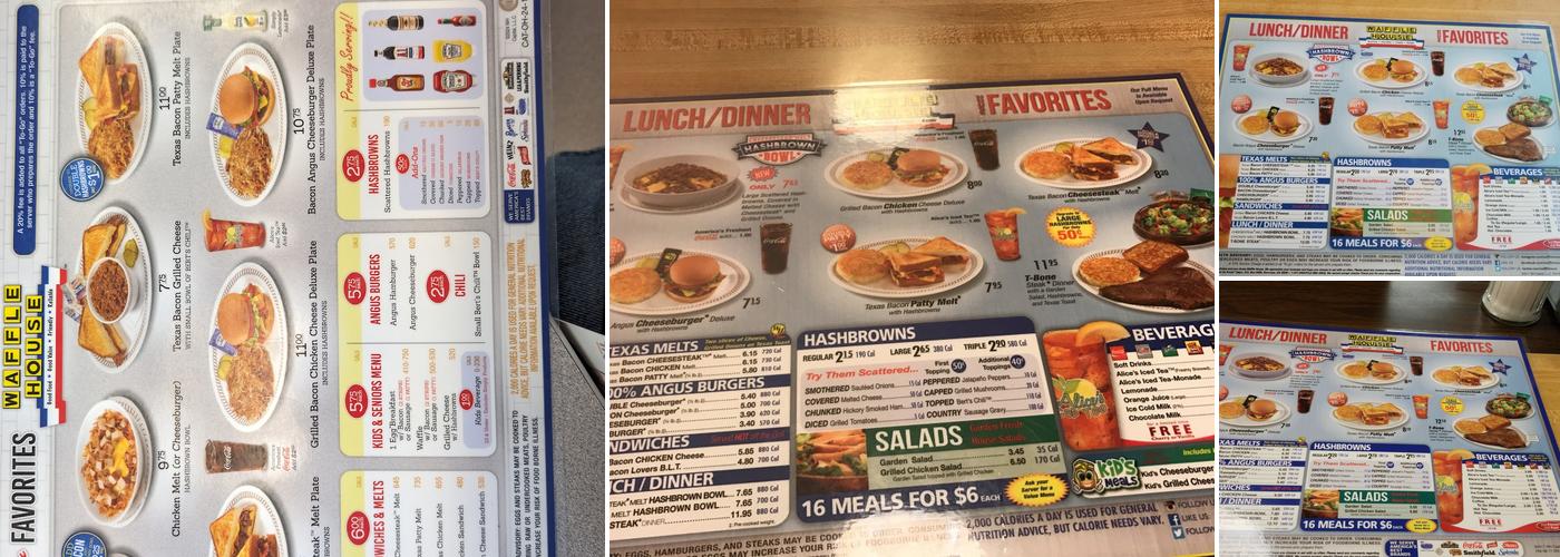 Waffle House Menu