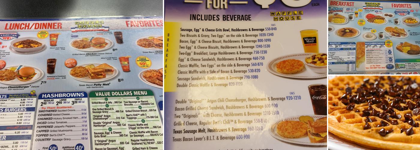 Waffle House Menu