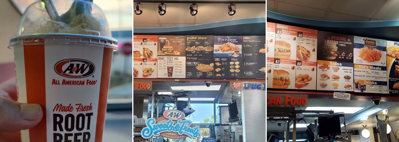 A&W Restaurant Menu