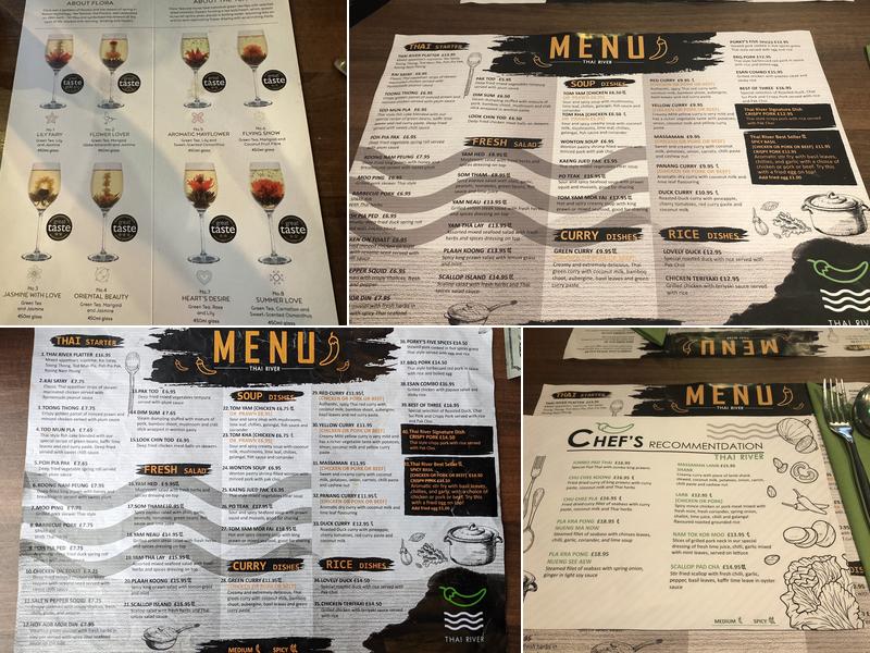 Thai River Durham Menu