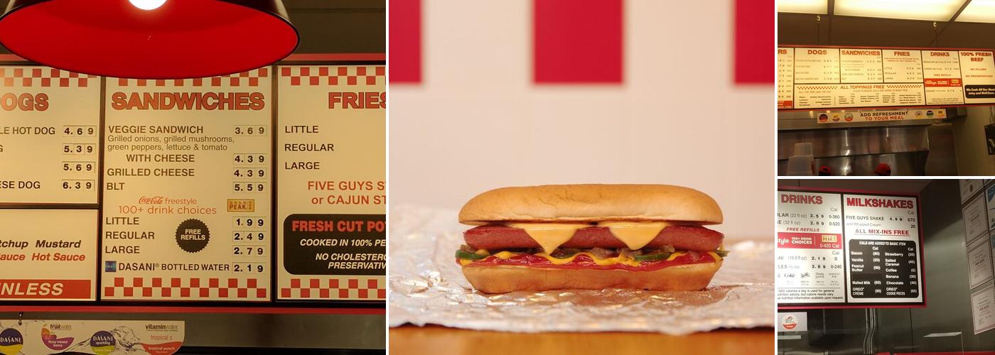 Five Guys Menu