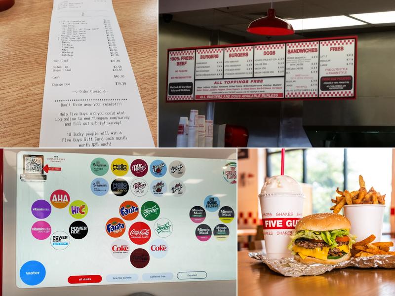 Five Guys Menu