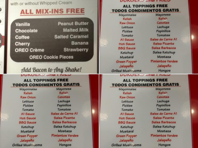 Five Guys Menu