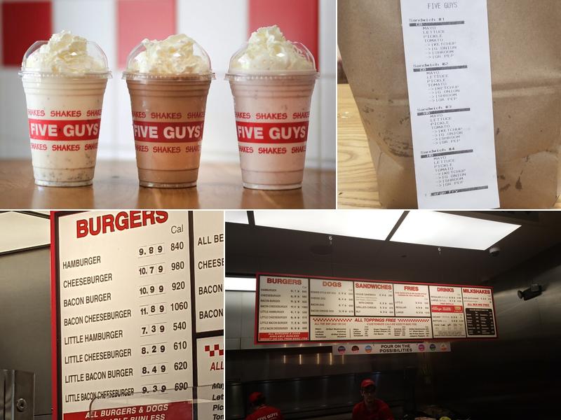 Five Guys Menu