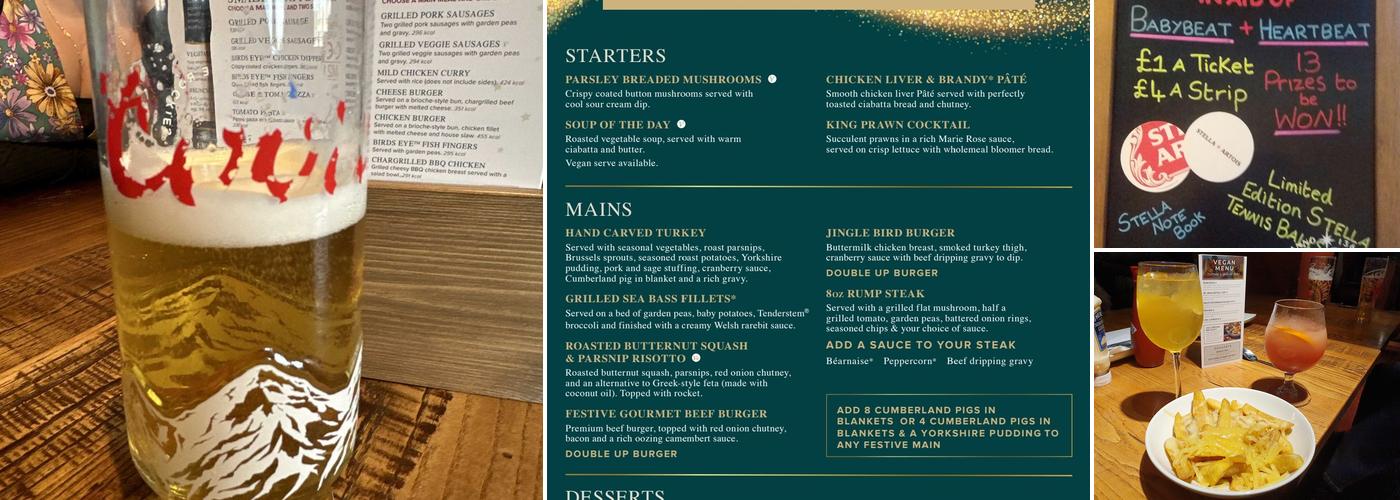 The Black Bull Menu