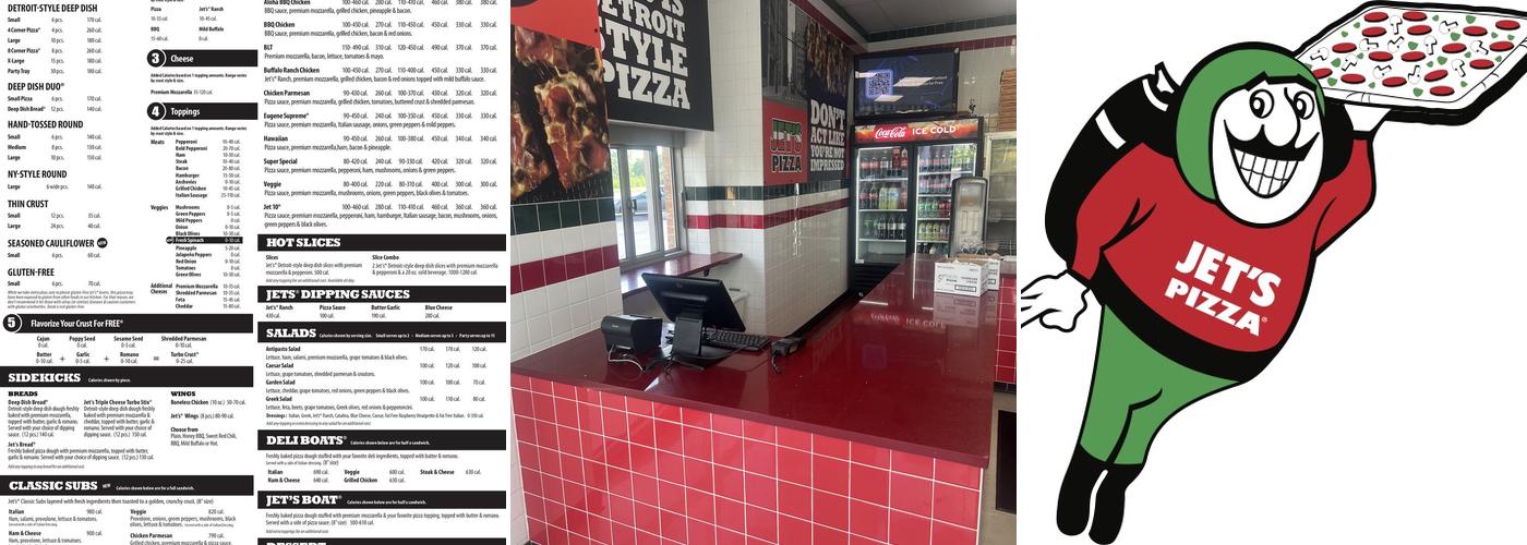 Jet's Pizza Menu