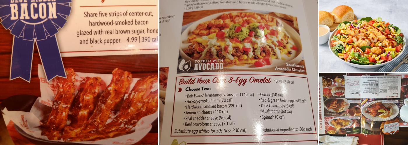 Bob Evans Menu