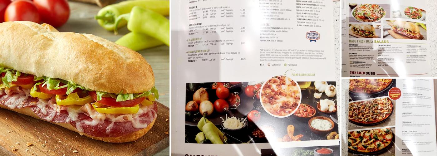 Donatos Pizza Menu