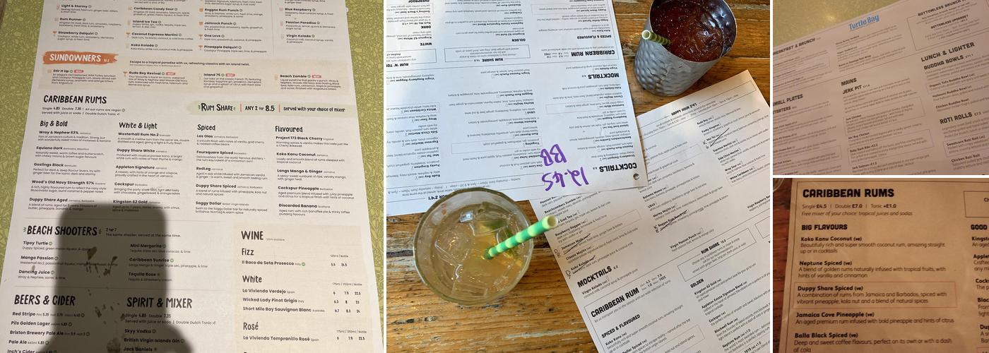 Turtle Bay Preston Menu