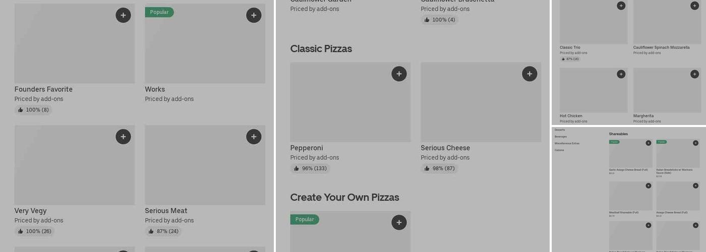 Donatos Pizza Menu