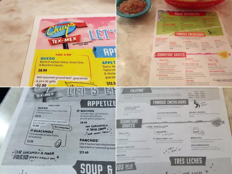 Chuy's Menu