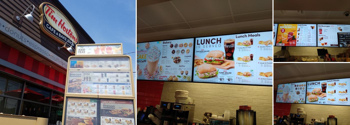 Tim Hortons Menu