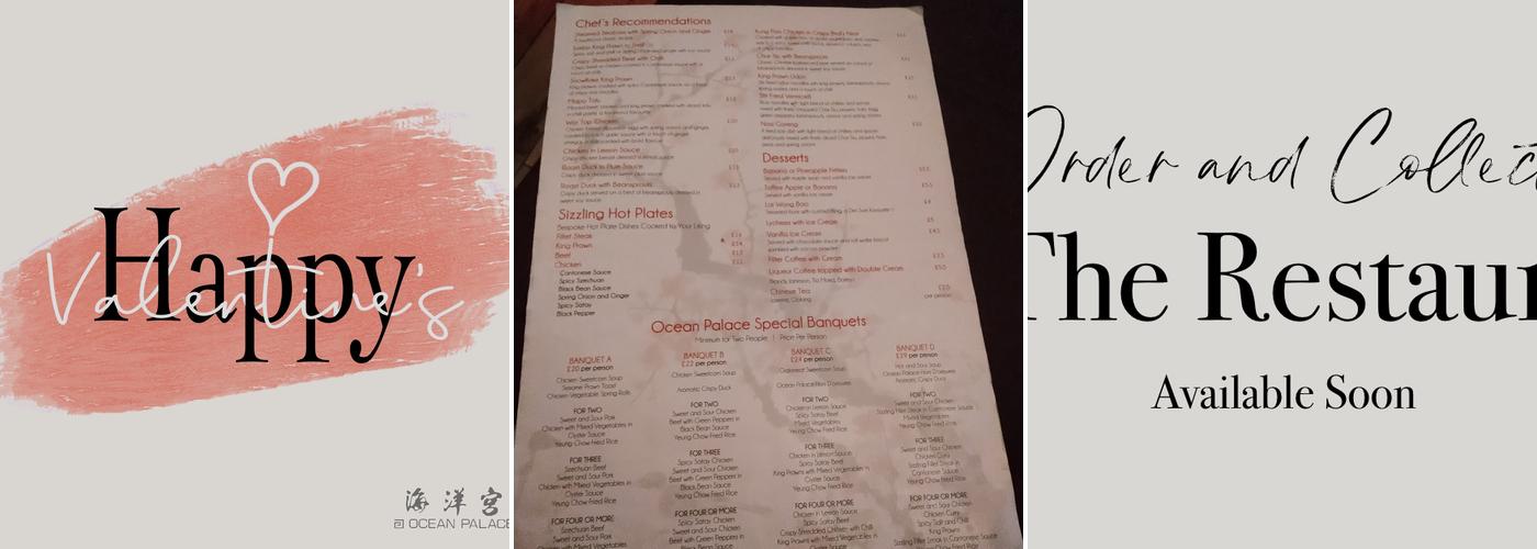 Ocean Palace Menu