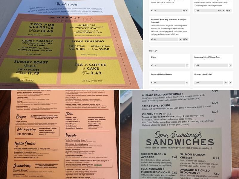 Spyglass & Kettle Menu