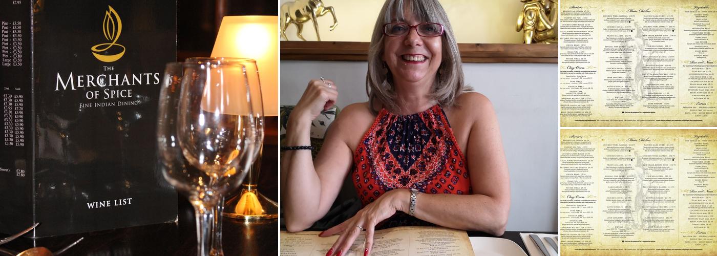 The Merchants of Spice Menu