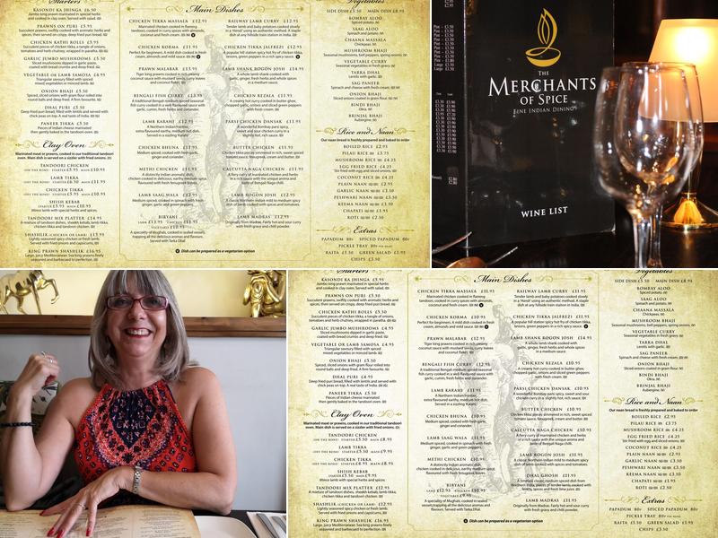 The Merchants of Spice Menu