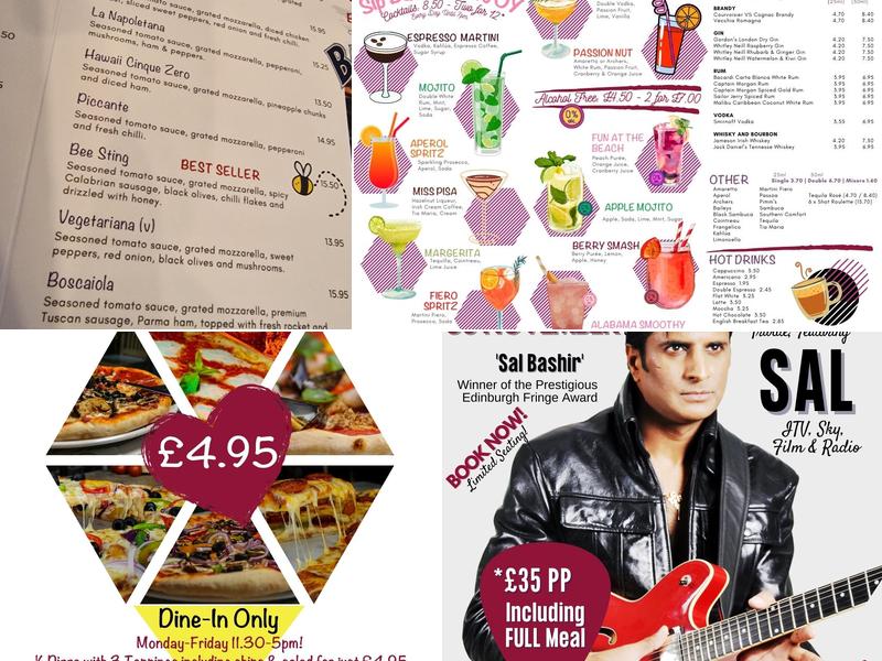 The Pizza Parlour Menu