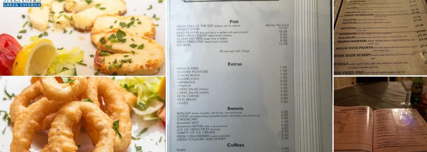 Salamis Greek Taverna Menu