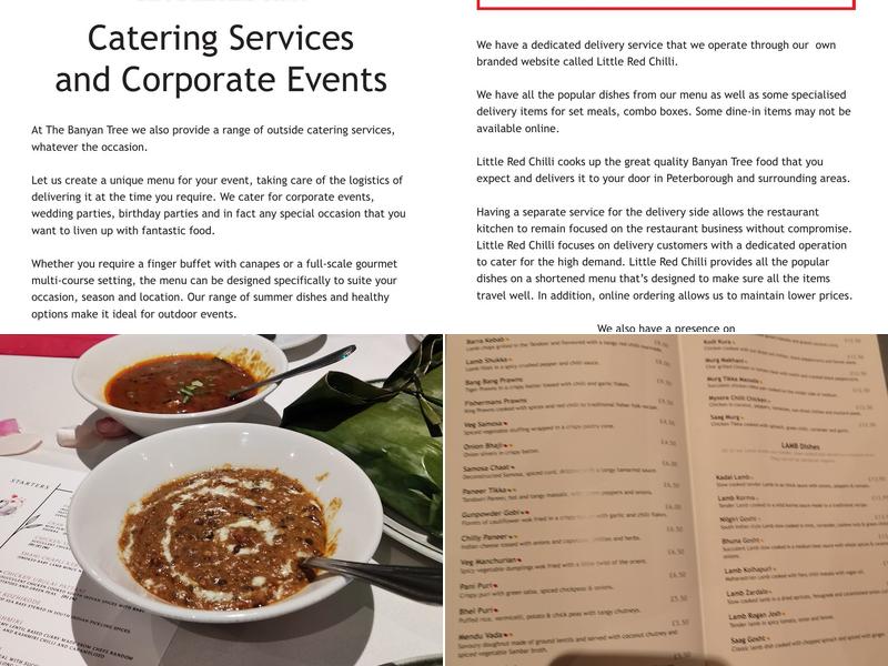 The Banyan Tree Menu