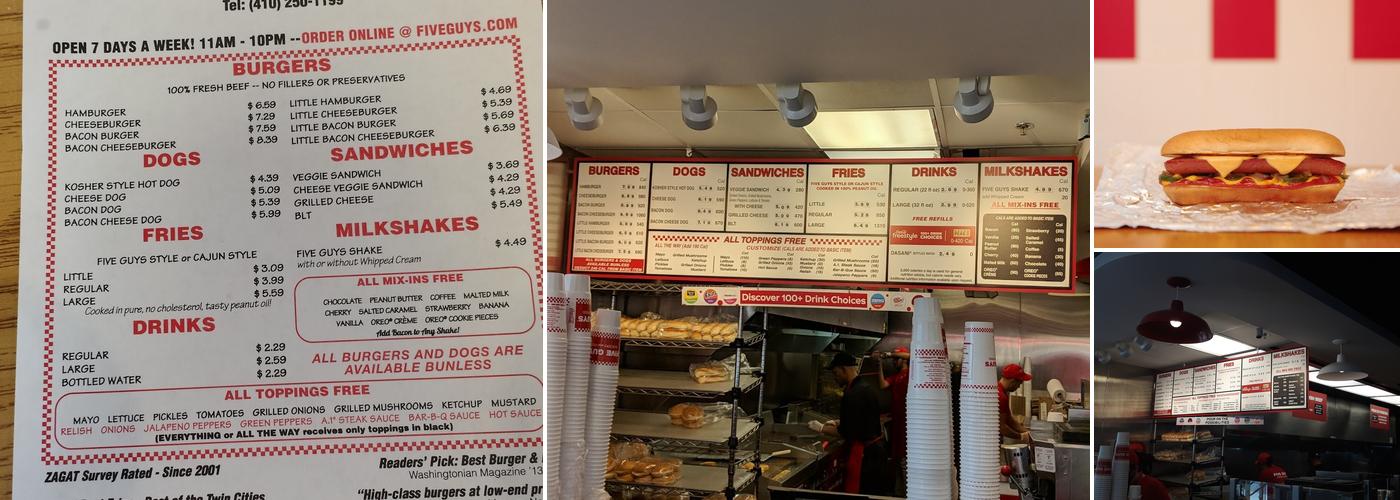 Five Guys Menu