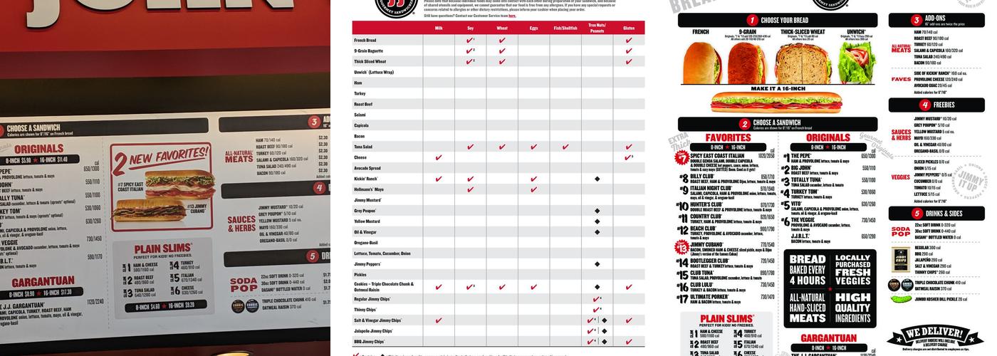 Jimmy John's Menu