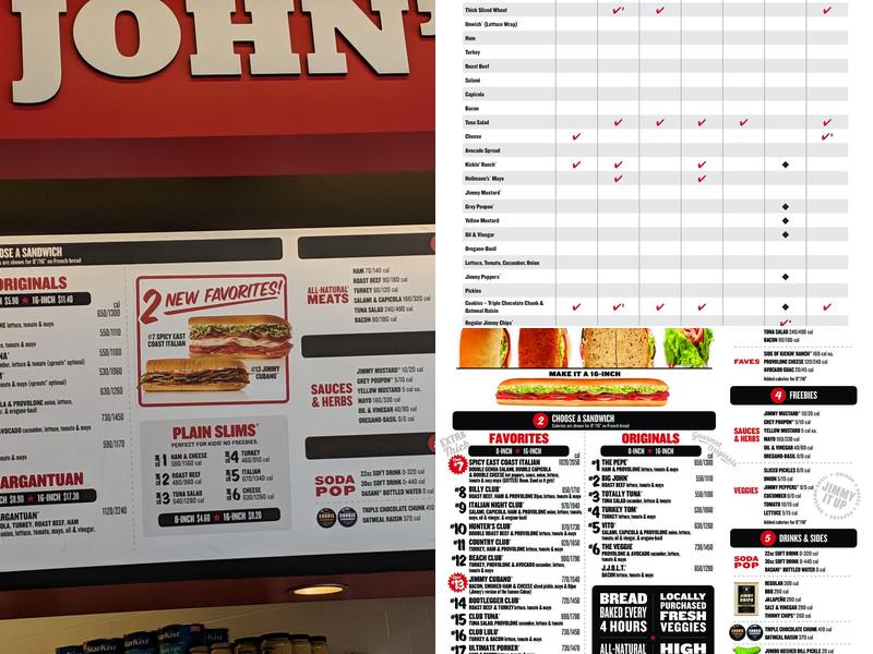 Jimmy John's Menu