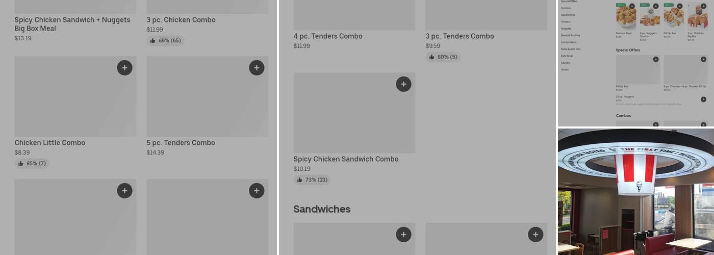 KFC Menu
