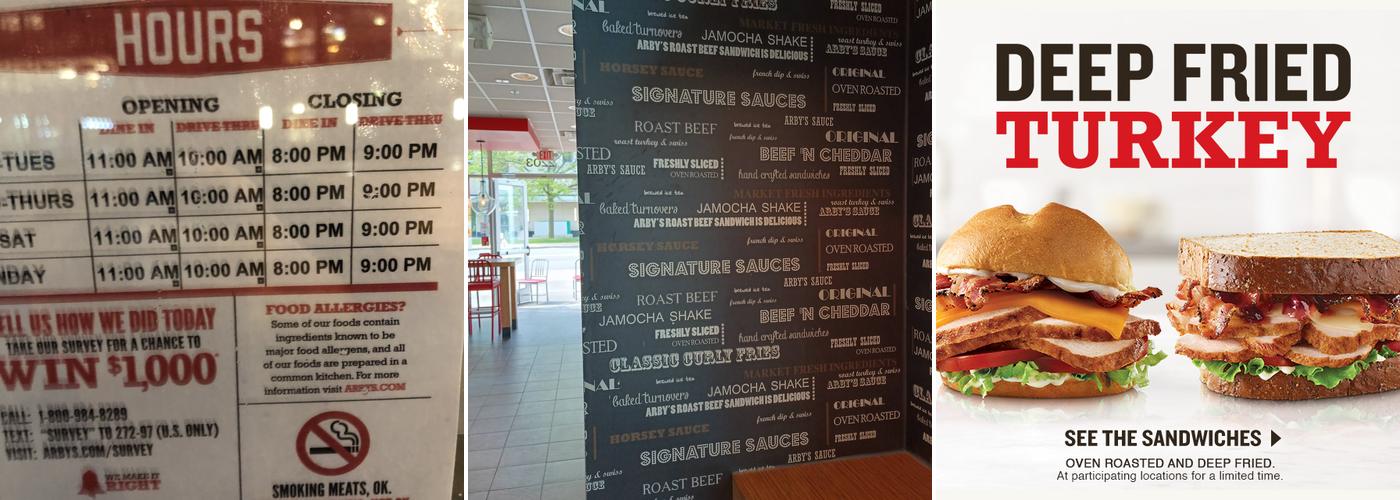 Arby's Menu