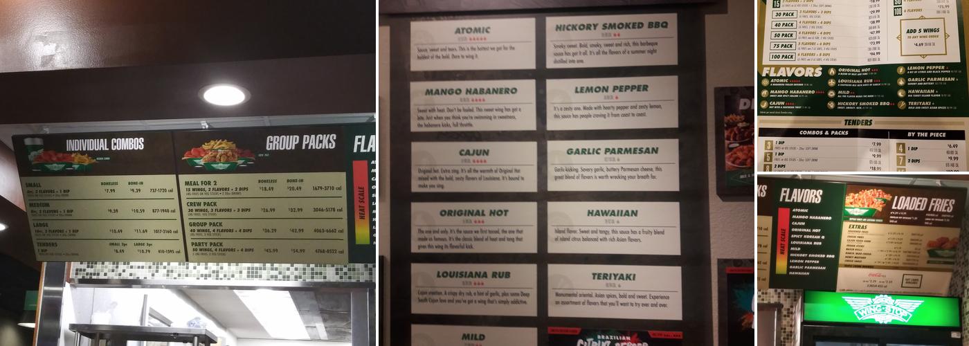 Wingstop Menu