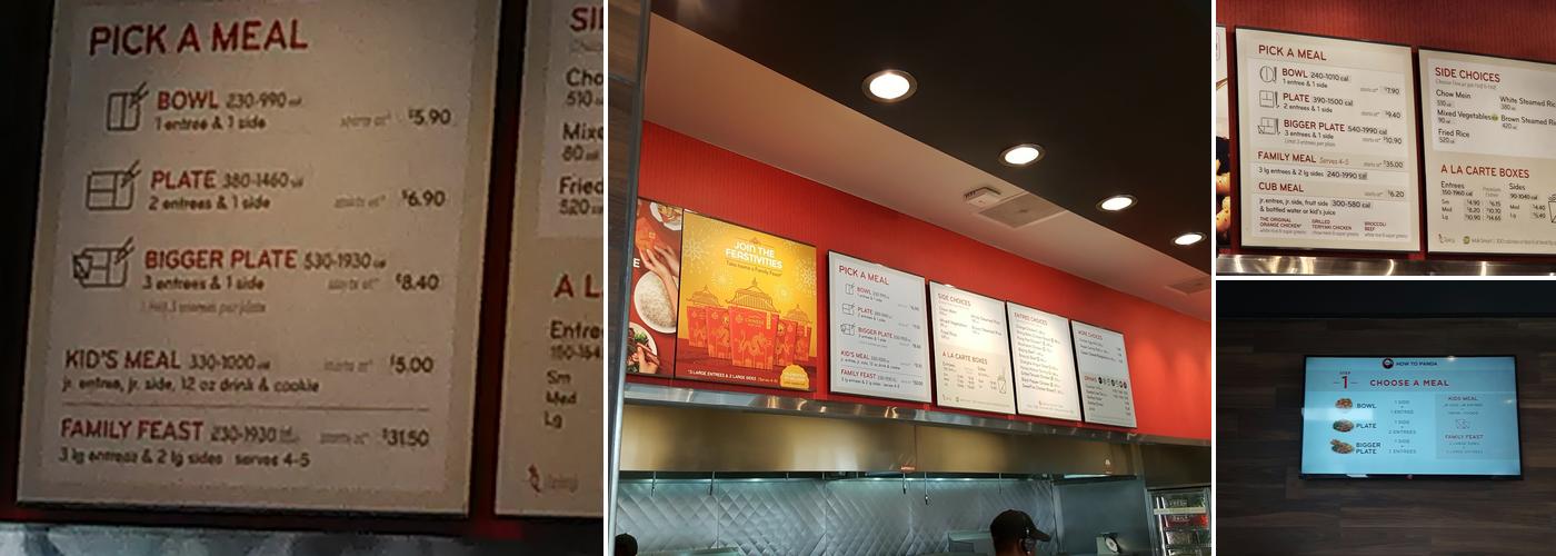 Panda Express Menu