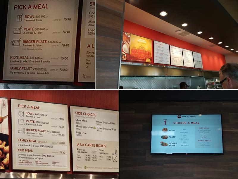 Panda Express Menu