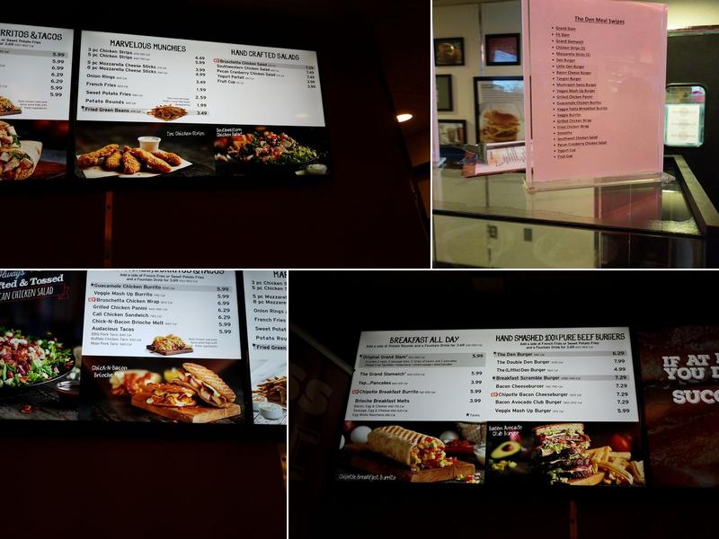 The Den by Denny's Menu