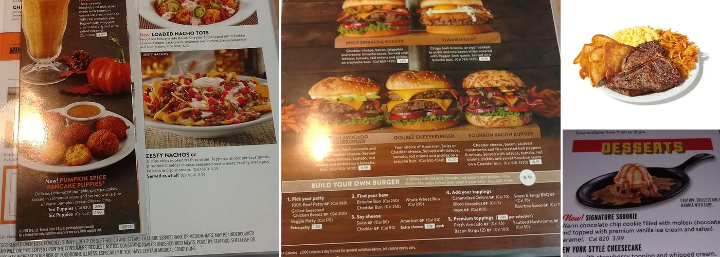 Denny's Menu