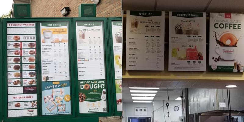 Krispy Kreme Menu