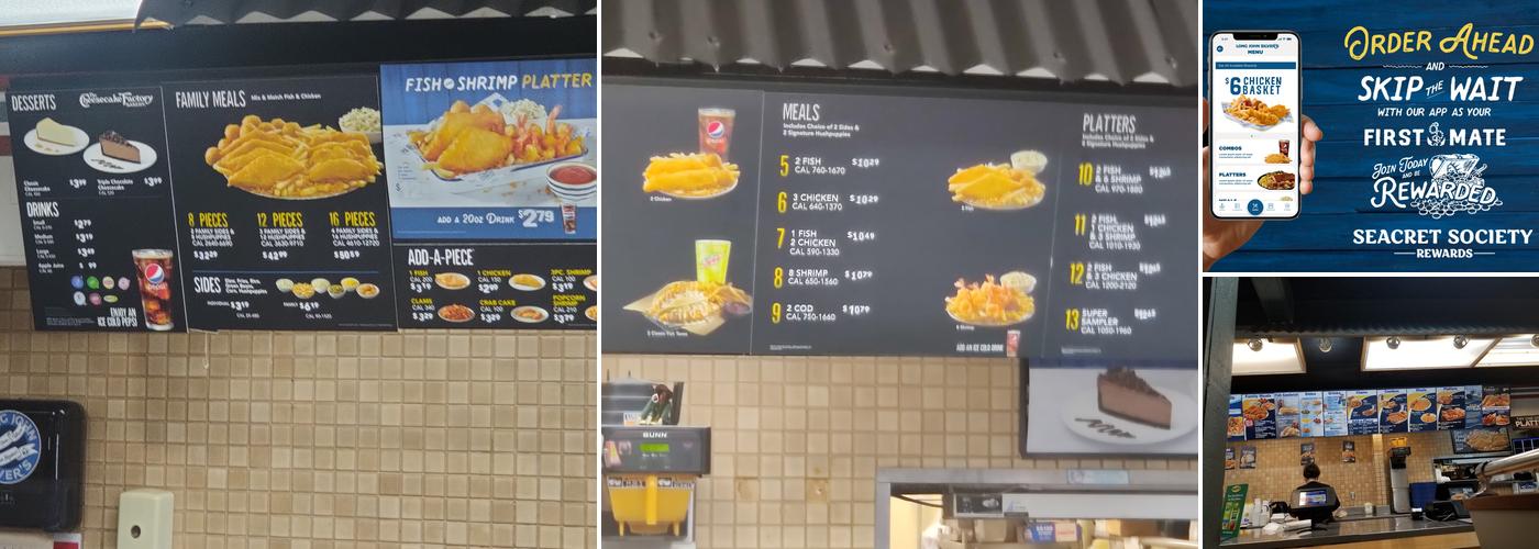 Long John Silver's Menu