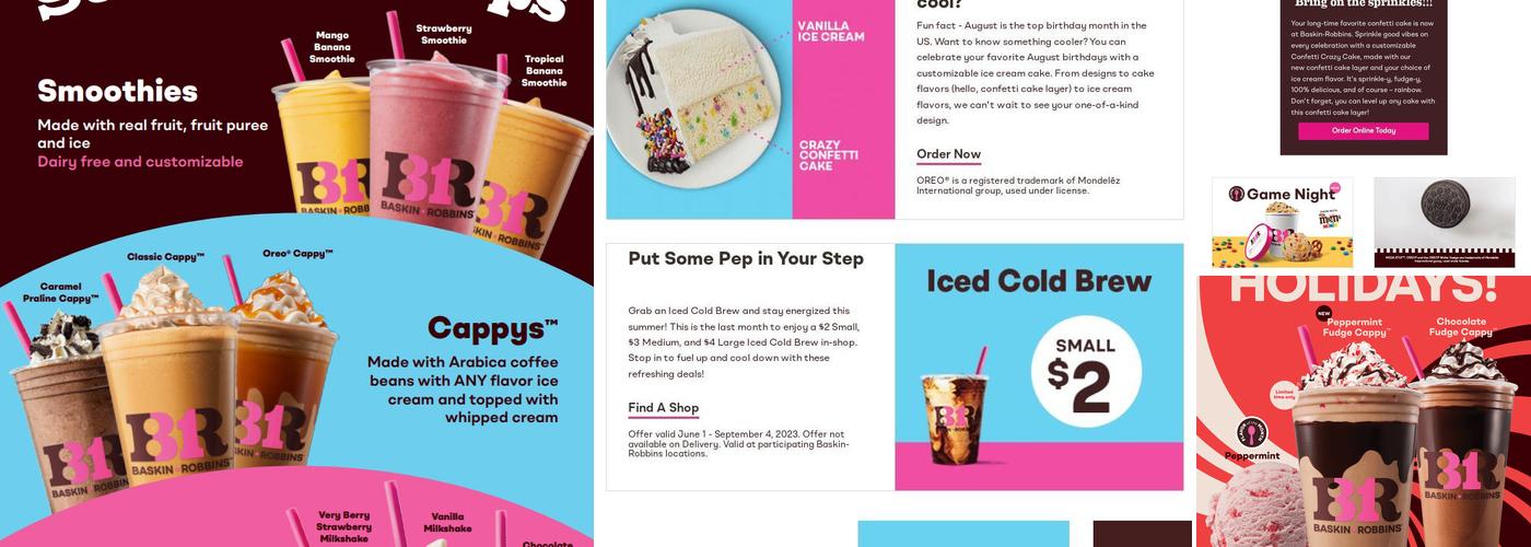 Baskin-Robbins Menu