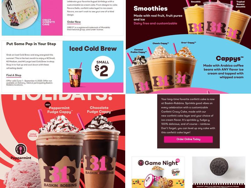 Baskin-Robbins Menu