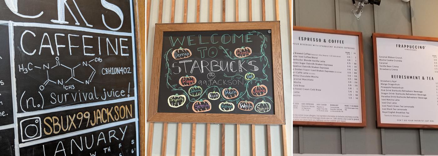 Starbucks Menu