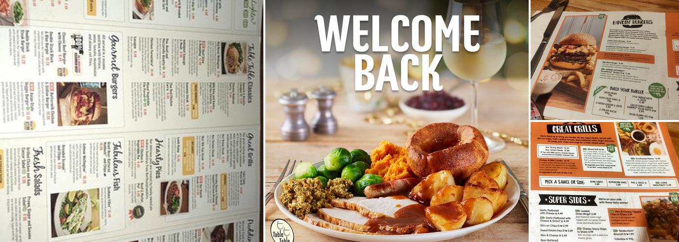 The Gateway Table Table Menu