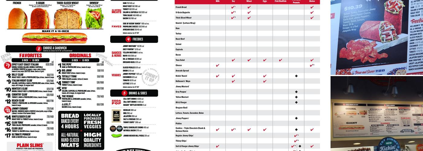 Jimmy John's Menu
