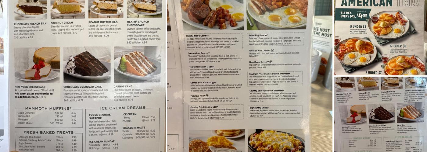 Perkins American Food Co. Menu
