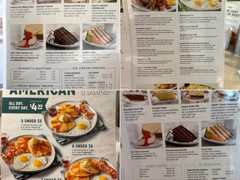 Perkins American Food Co. Menu