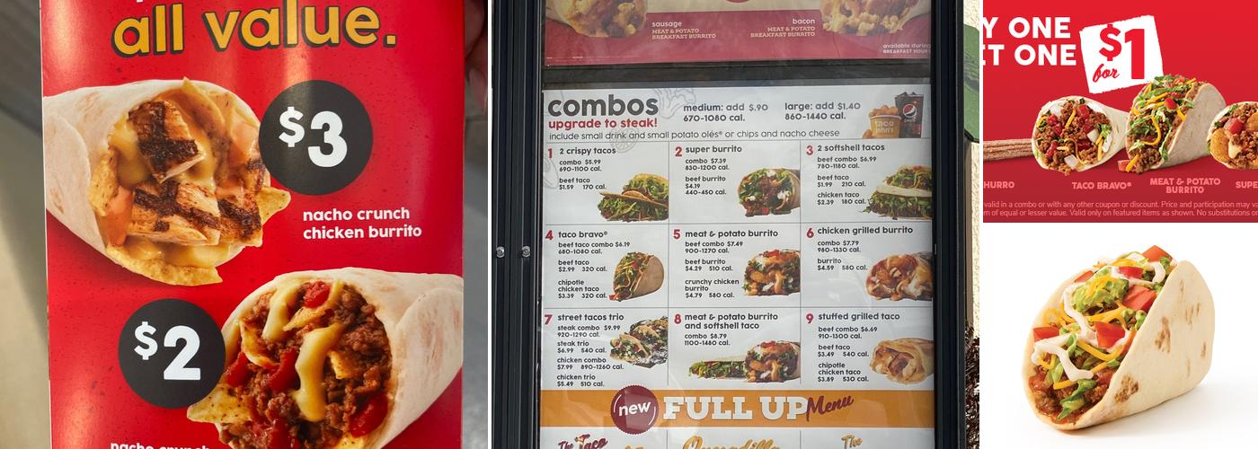 Taco John's Menu