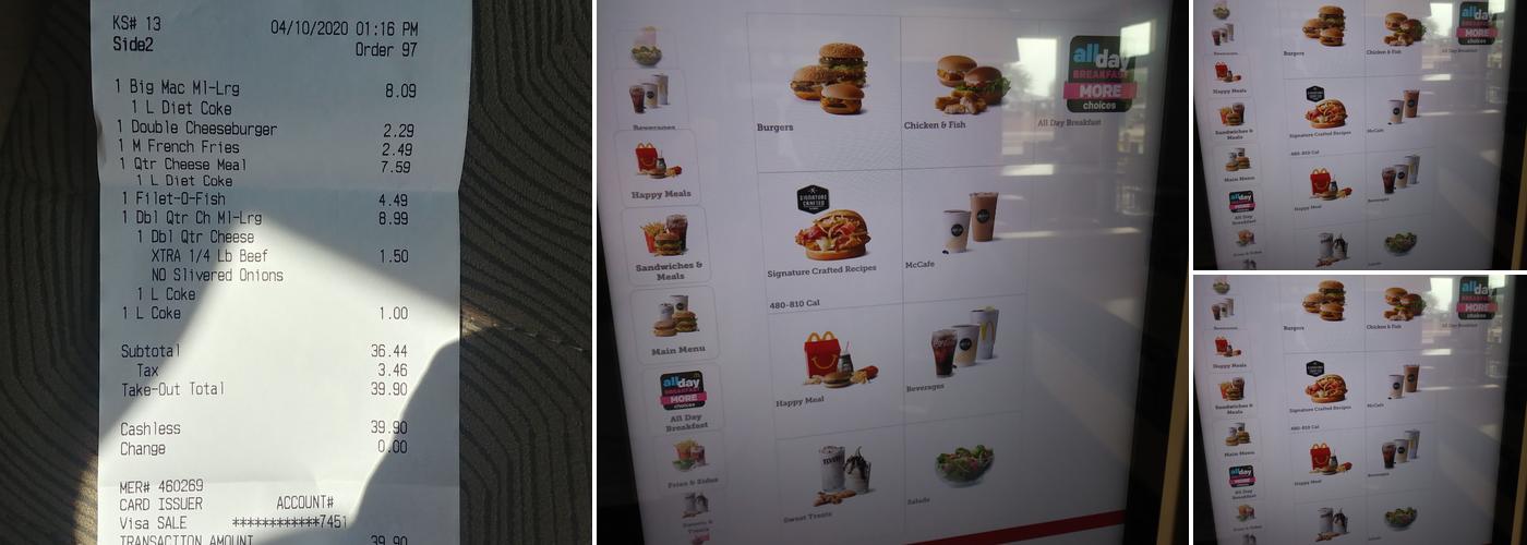 McDonald's Menu