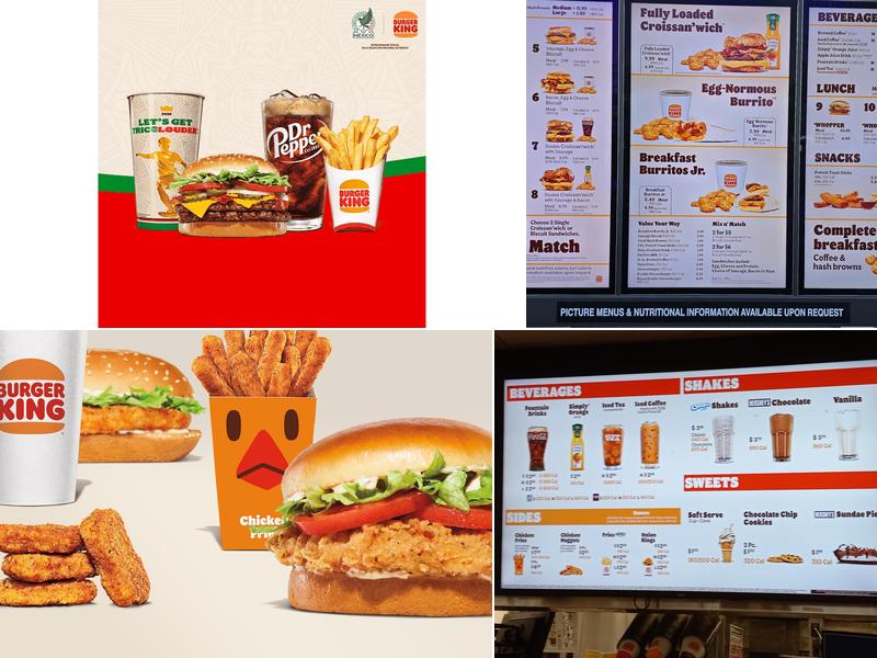 Burger King Menu