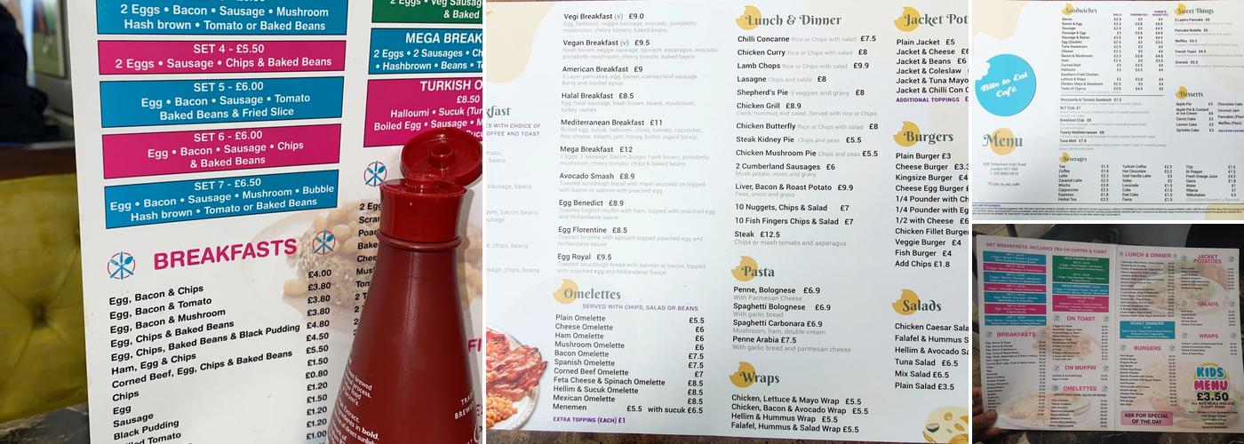 Bite to Eat Cafe Menu