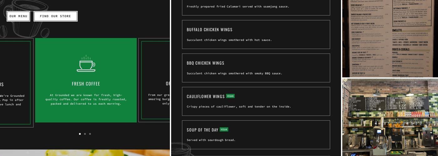 Grounded London Menu