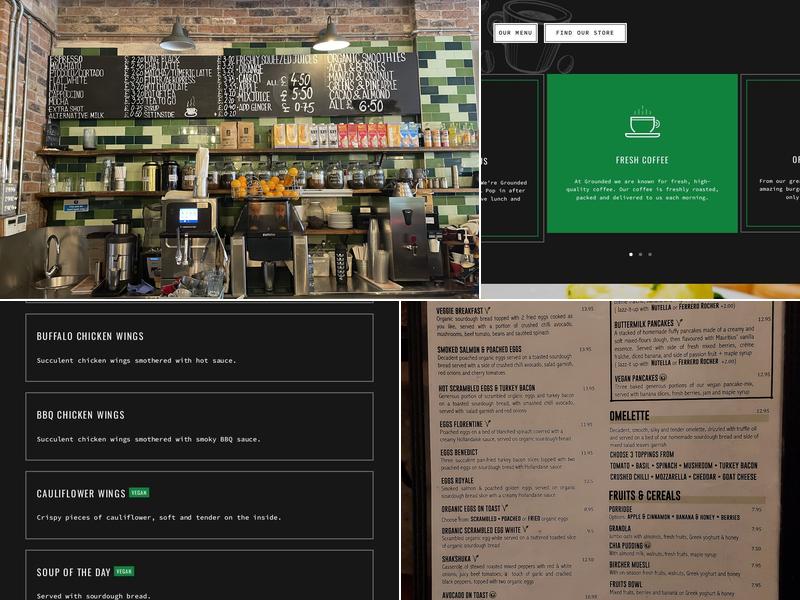 Grounded London Menu