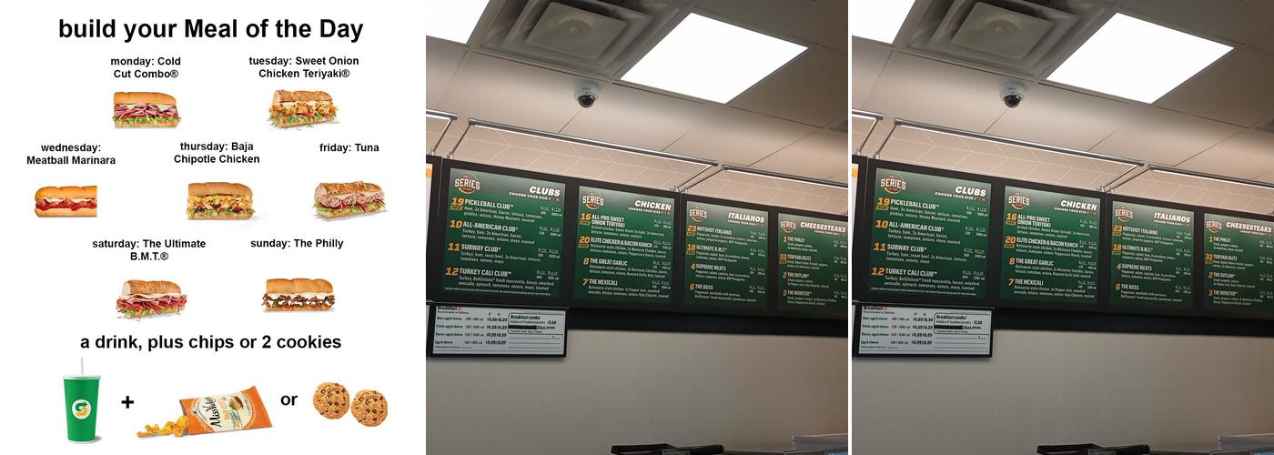 Subway Menu