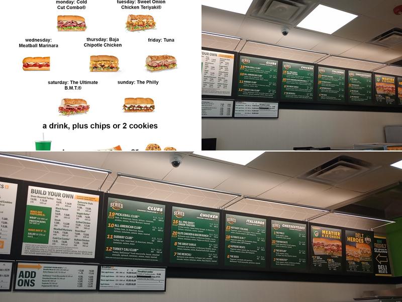 Subway Menu